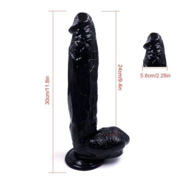 Gruby duży realistyczny penis dildo członek 30cm